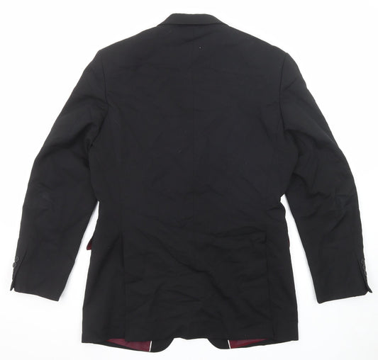 Evolution Mens Black Polyester Tuxedo Suit Jacket Size 40 Regular