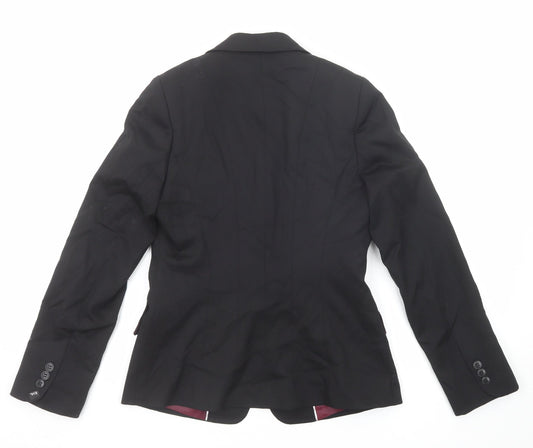 Evolution Womens Black Polyester Jacket Suit Jacket Size 8
