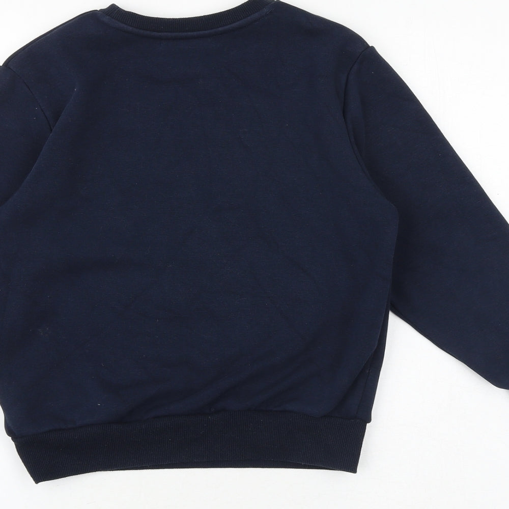 NEXT Boys Blue Cotton Pullover Sweatshirt Size 8 Years Pullover