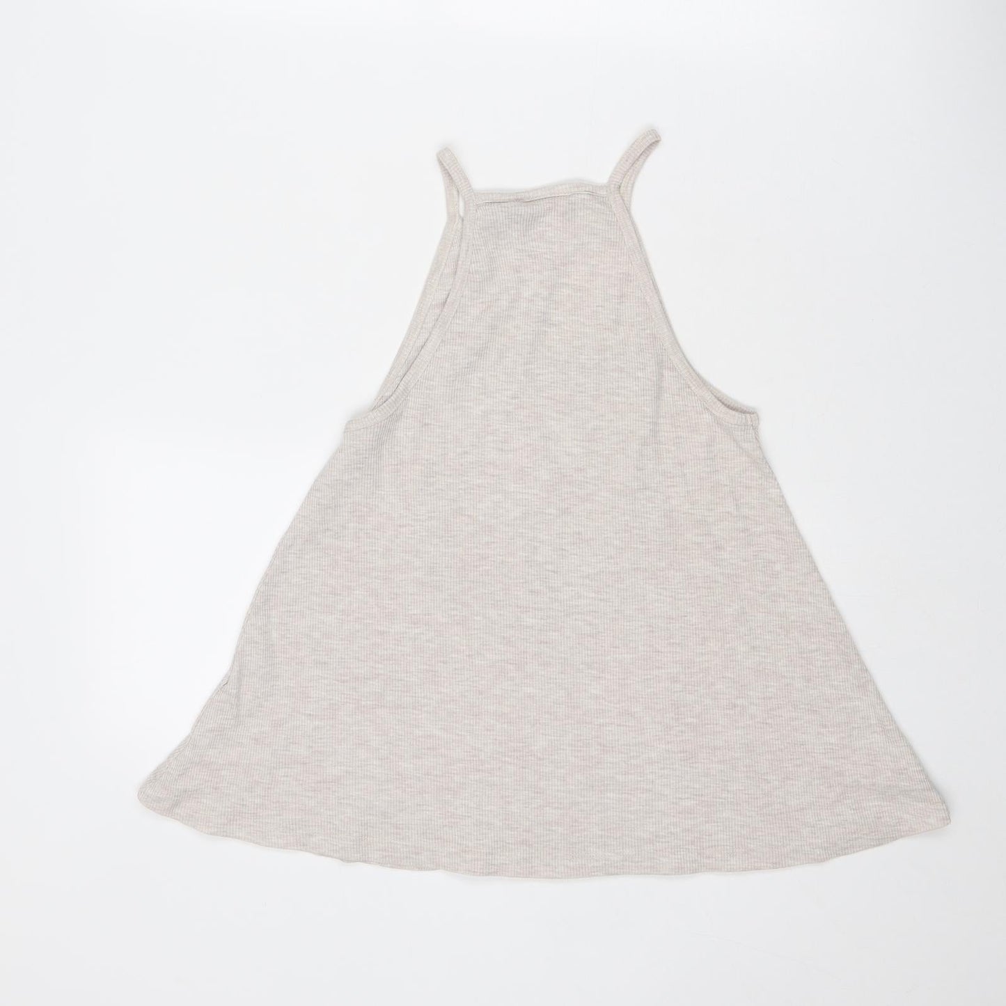 Ramones Womens Grey Polyester Basic Tank Size 8 Round Neck - Ramones