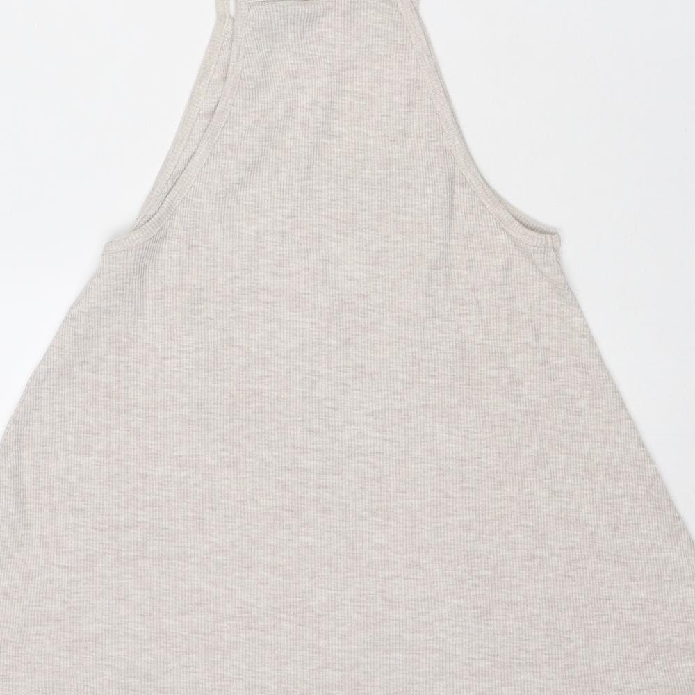 Ramones Womens Grey Polyester Basic Tank Size 8 Round Neck - Ramones