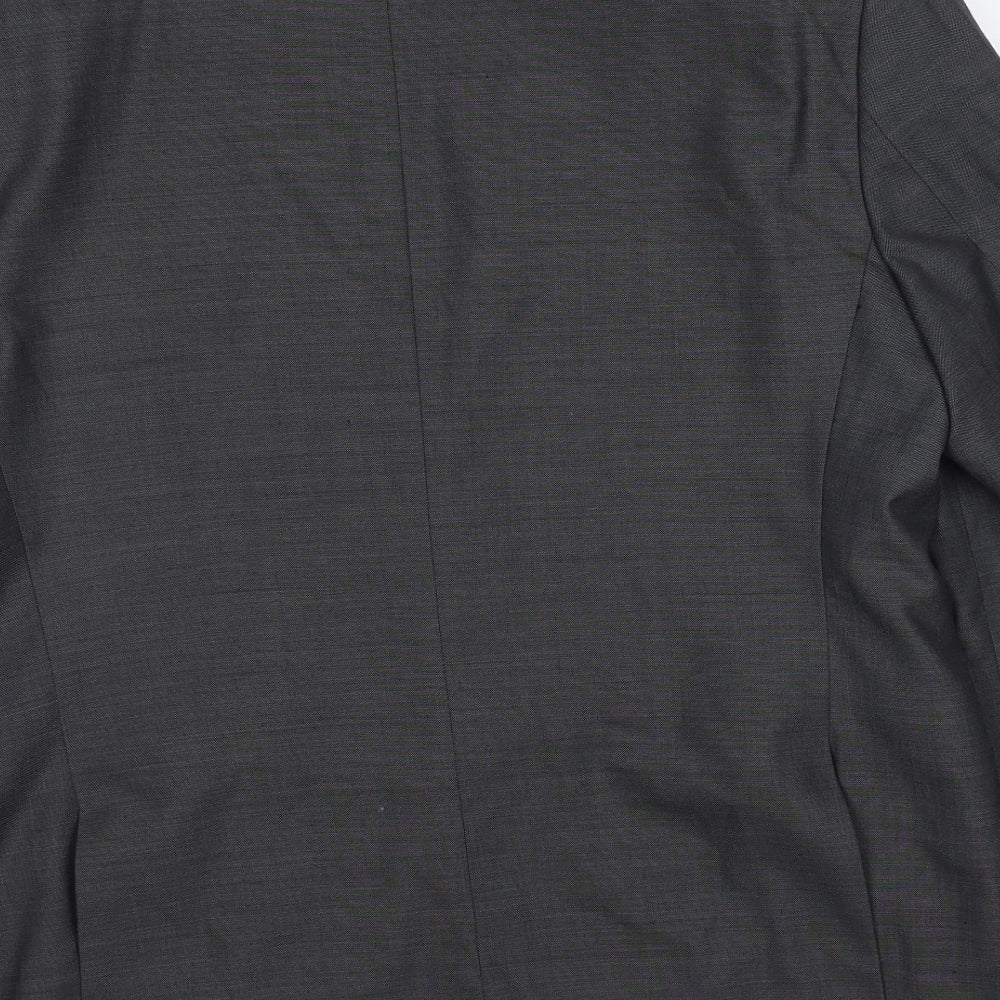Marks and Spencer Mens Grey Polyester Jacket Suit Jacket Size 42 Regular