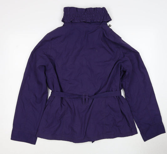 Marks and Spencer Womens Purple Jacket Size 14 Zip