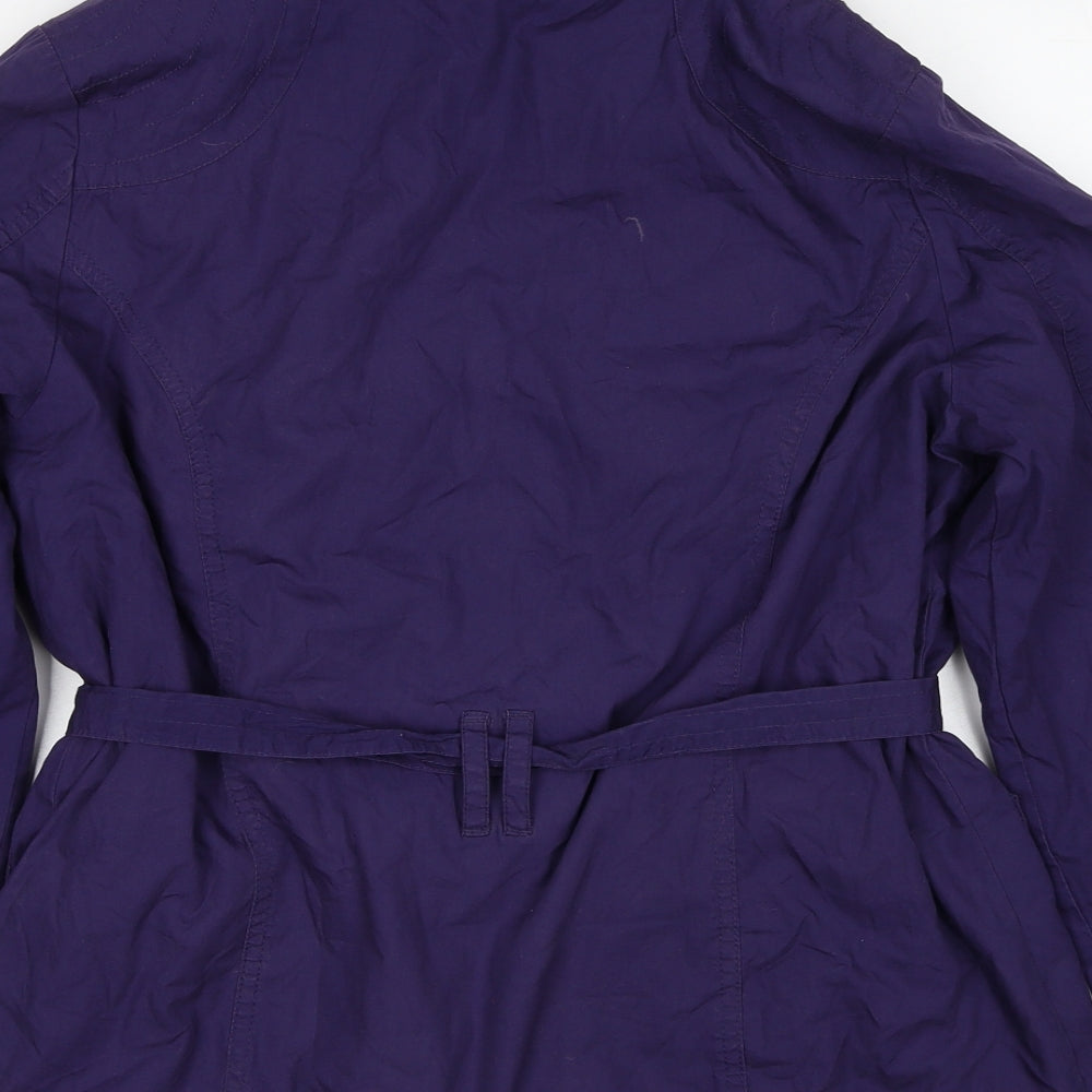 Marks and Spencer Womens Purple Jacket Size 14 Zip