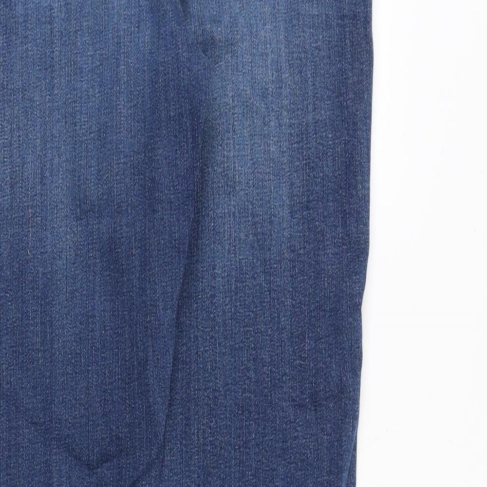 Jack Wills Mens Blue Cotton Skinny Jeans Size 32 in L32 in Regular Zip