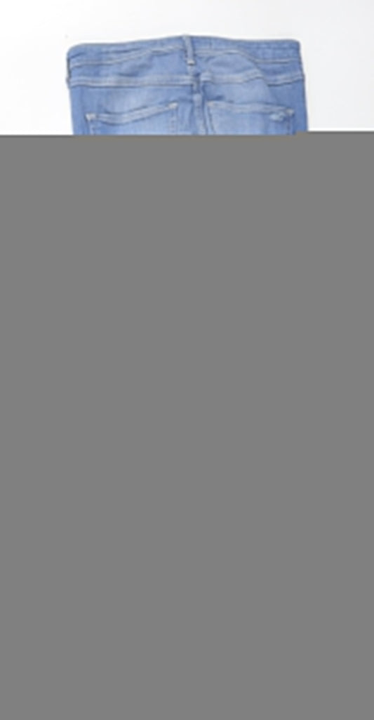 Hollister Womens Blue Cotton Jegging Jeans Size 28 in Regular Zip