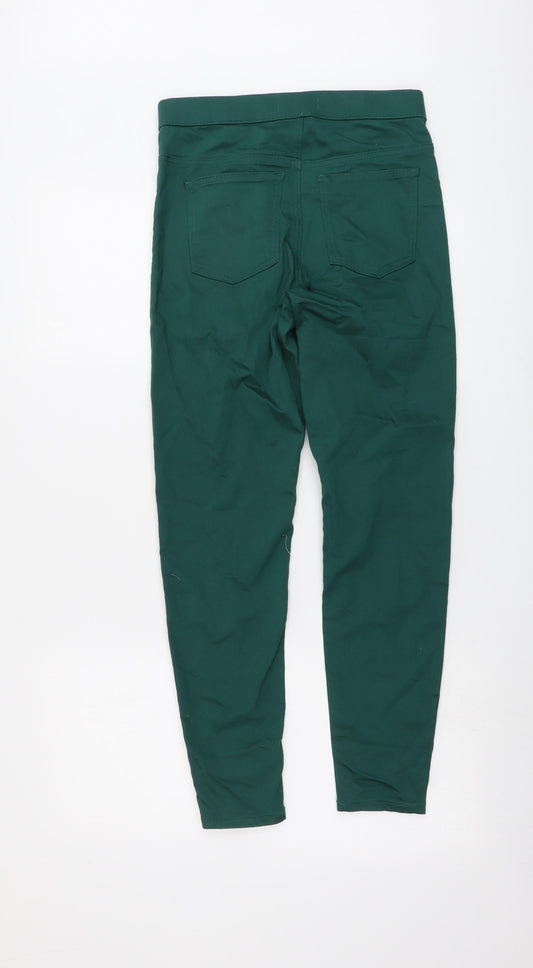 Marks and Spencer Womens Green Cotton Jegging Jeans Size 8 L26 in Regular