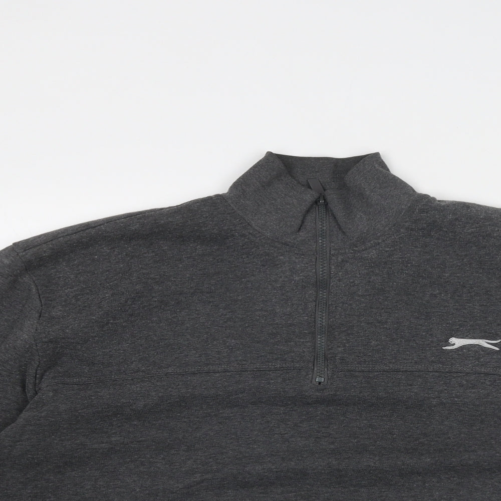 Slazenger Mens Grey Polyester Pullover Sweatshirt Size L