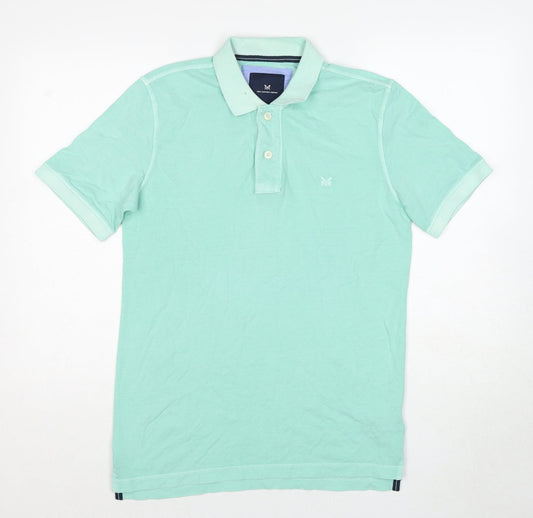 Crew Clothing Mens Blue Cotton Polo Size XS Collared Pullover