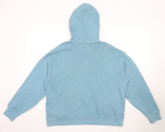 Marks and Spencer Womens Blue Cotton Pullover Hoodie Size M - San Francisco