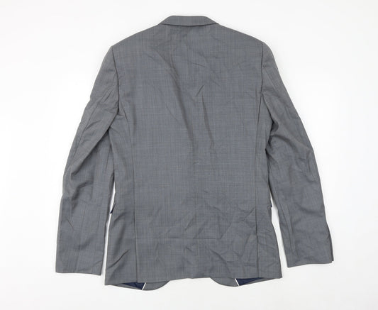NEXT Mens Grey Wool Jacket Suit Jacket Size 38 Regular