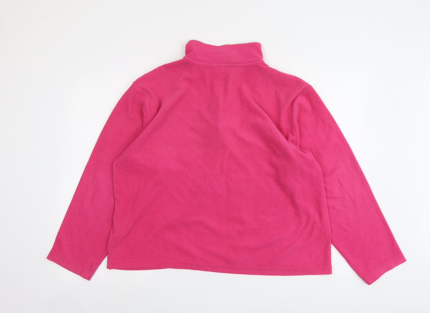Hi Gear Womens Pink Polyester Pullover Sweatshirt Size 16 Zip