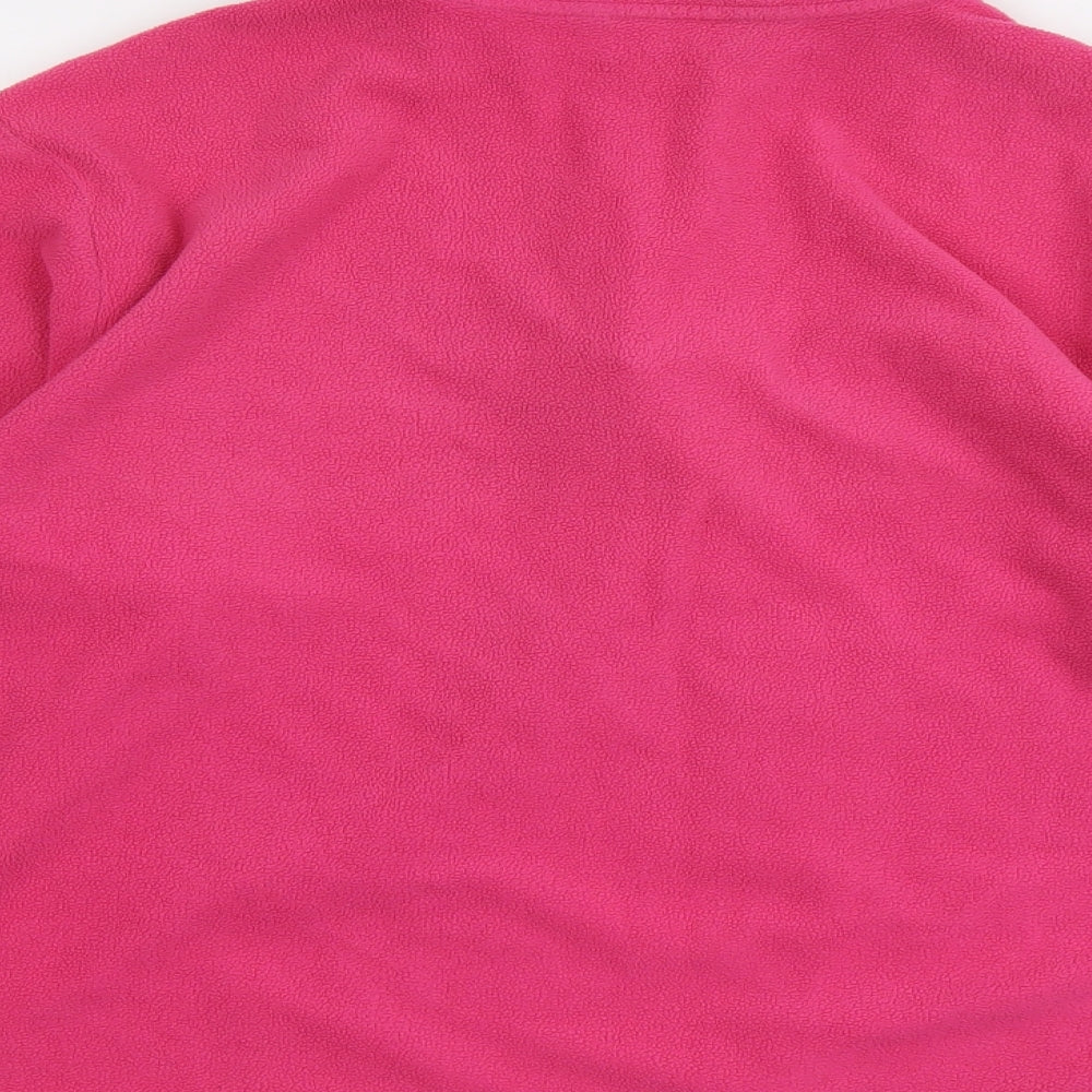 Hi Gear Womens Pink Polyester Pullover Sweatshirt Size 16 Zip