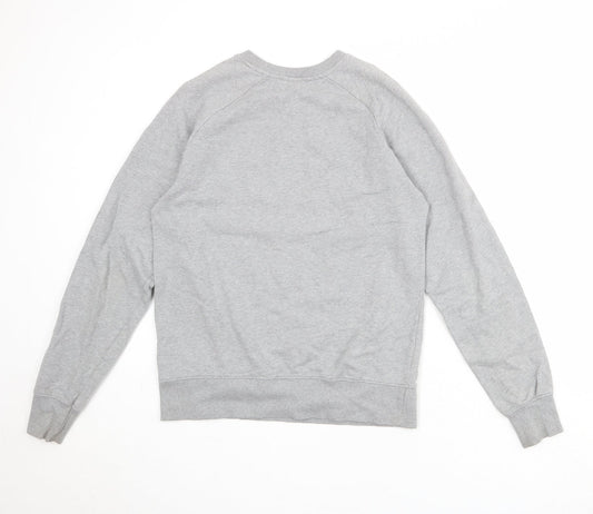Earth Positive Womens Grey 100% Cotton Pullover Sweatshirt Size M Pullover - #WILDLIFE Tiger
