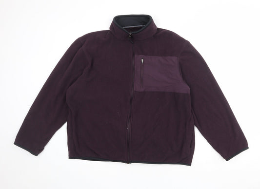 Marks & Spencer Mens Purple Jacket Size L Zip