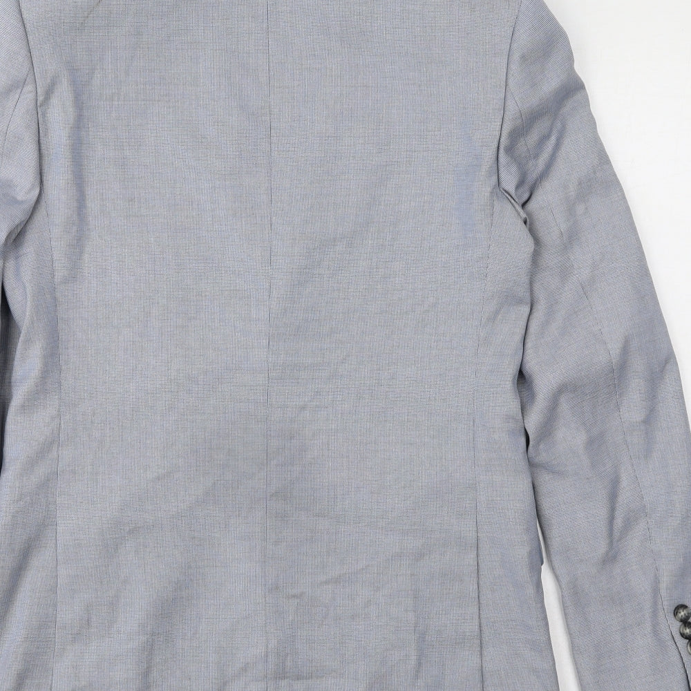 Marks and Spencer Mens Blue Polyester Jacket Suit Jacket Size 36 Regular