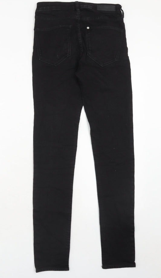 H&M Womens Black Cotton Skinny Jeans Size 26 in L32 in Regular Zip