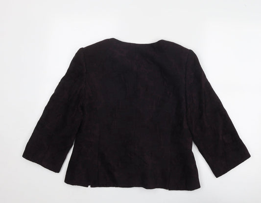CC Womens Purple Jacket Size 12 Button
