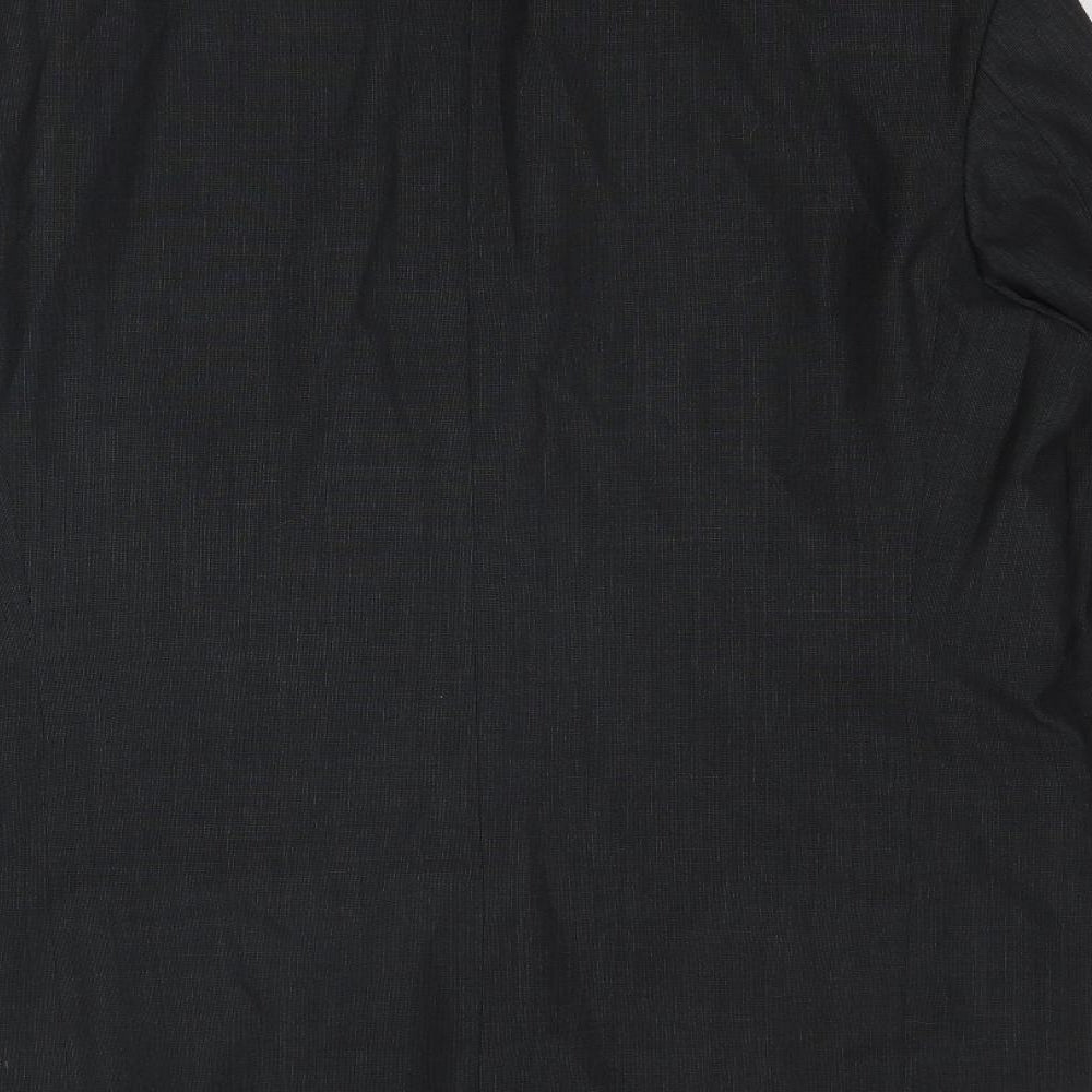 Marks and Spencer Mens Grey Polyester Jacket Blazer Size 42 Regular