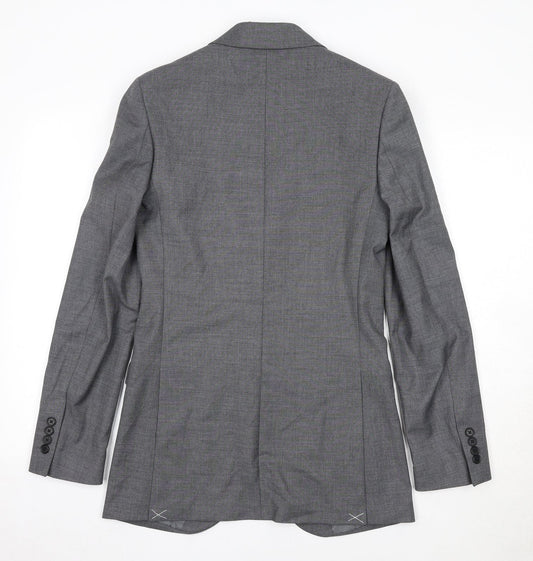 Marks and Spencer Mens Grey Polyester Jacket Suit Jacket Size 34 Regular