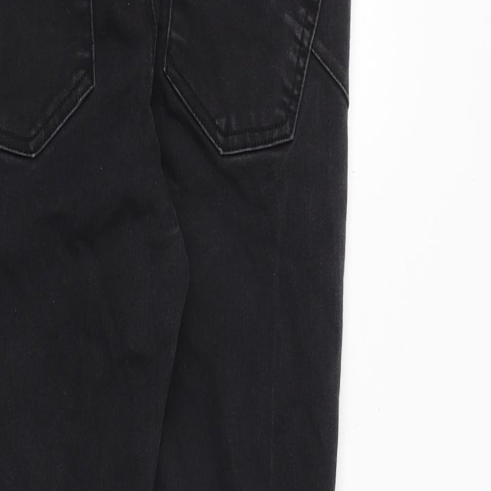 Brand and care label for JD Williams women’s black cotton skinny jeans, size UK 12, regular