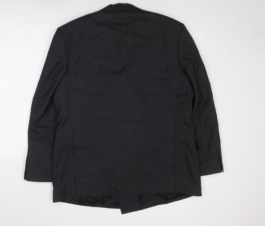 ROY ROBSON Mens Grey Polyester Jacket Suit Jacket Size 44 Regular