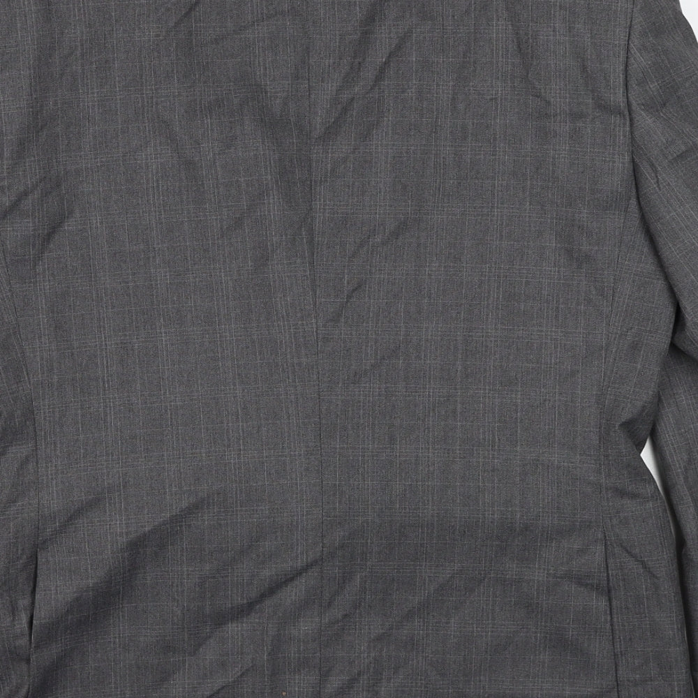 Burton Mens Grey Polyester Jacket Suit Jacket One Size Regular