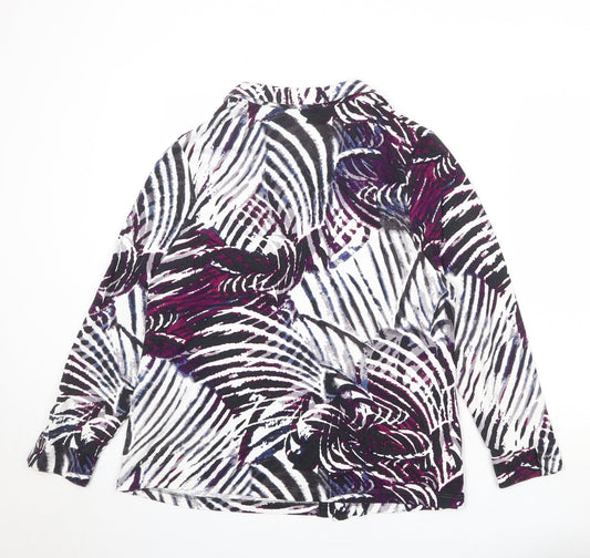 Womens UK Size 20 Lebek Multicoloured Viscose Button-Up