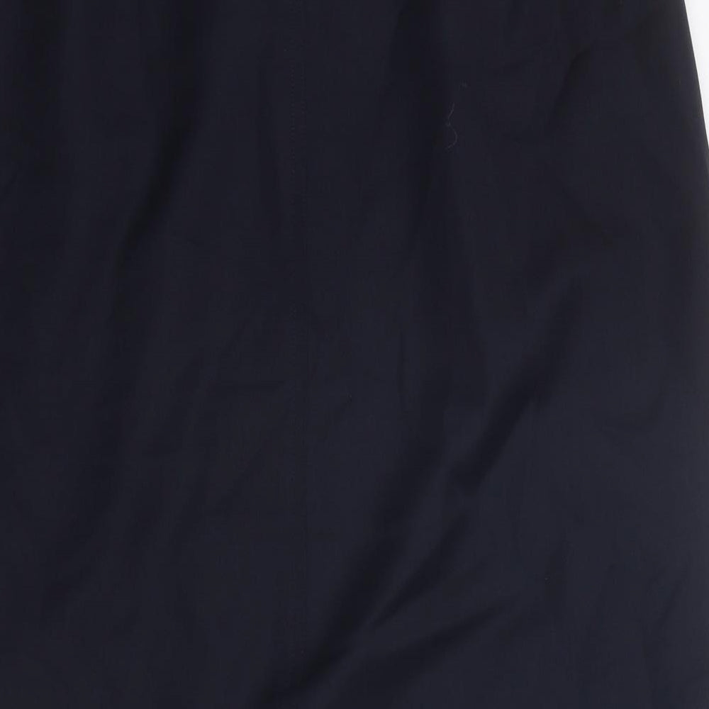 Hammer Womens Blue Polyester A-Line Skirt Size 34 in Zip