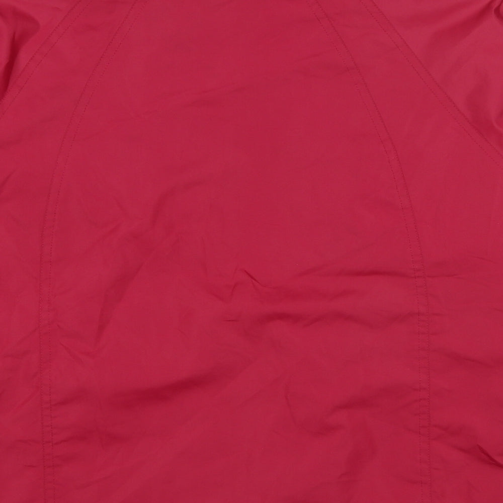 Mountain Life Womens Pink Windbreaker Jacket Size 12 Zip