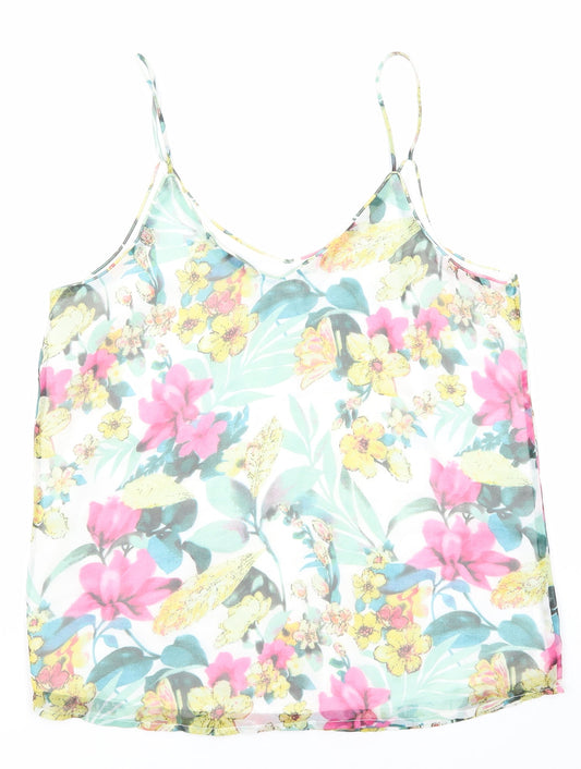Womens UK Size M VERO MODA Multicoloured Polyester Tank