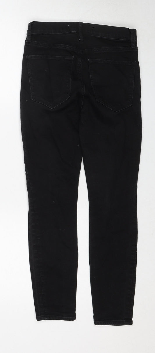 Gap Womens Black Cotton Skinny Jeans Size 27 in Regular Zip