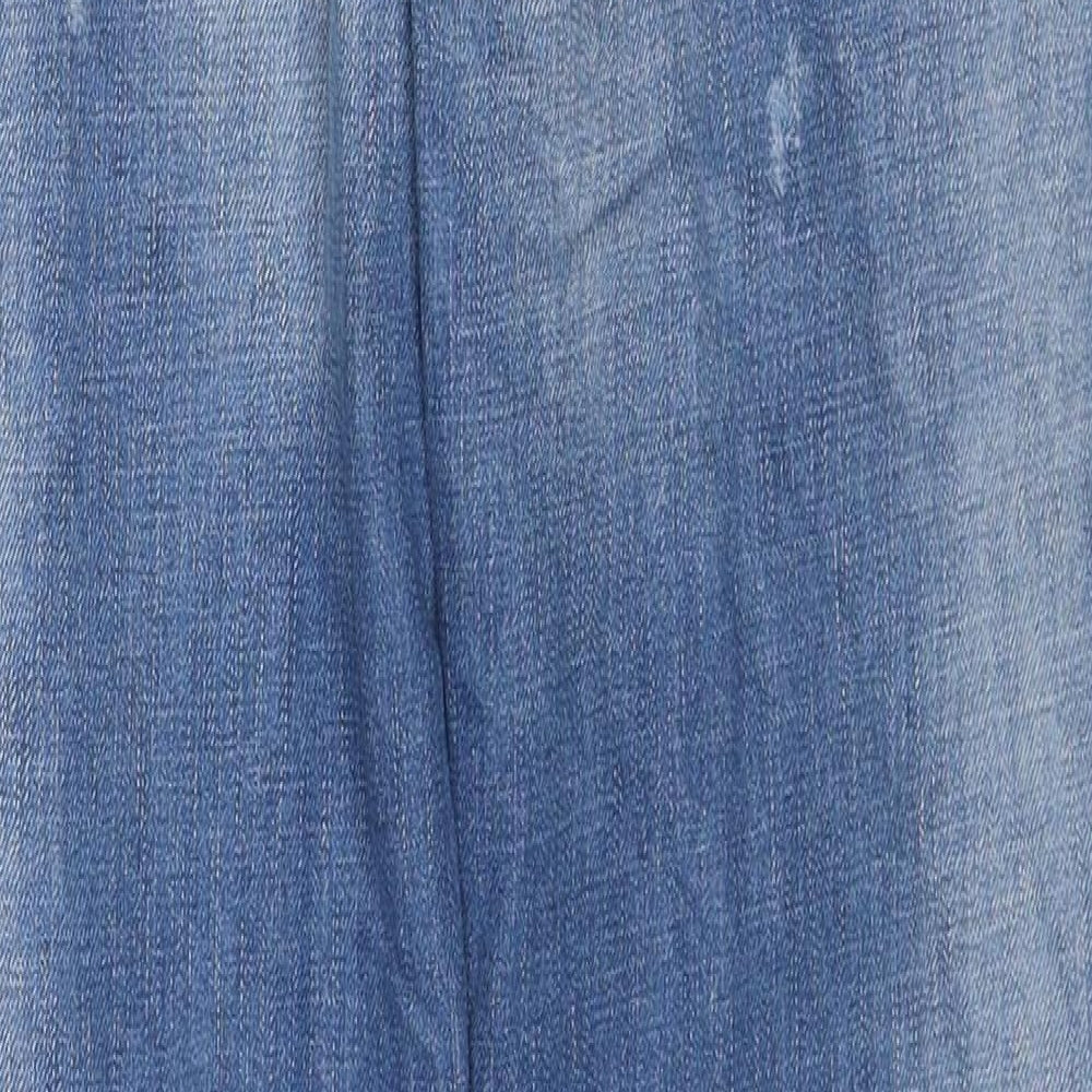 Gap Womens Blue Cotton Boyfriend Jeans Size 26 L32 in Regular Zip