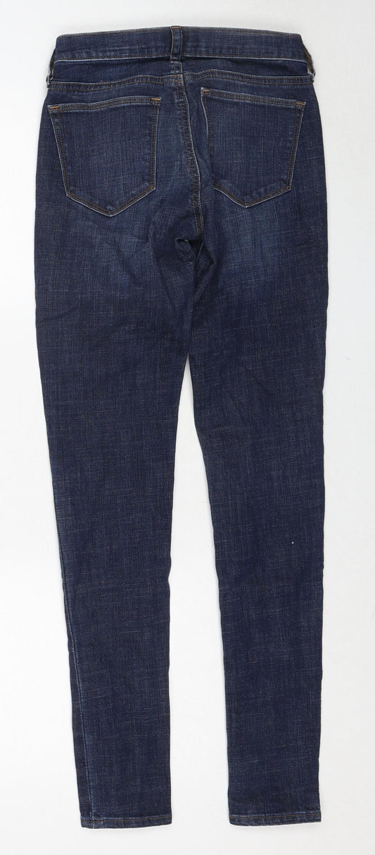 Gap Womens Blue Cotton Skinny Jeans Size 25 in Regular Zip