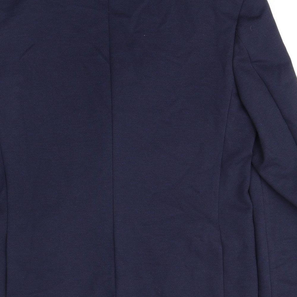 Marks and Spencer Mens Blue Polyamide Jacket Suit Jacket Size 38 Regular