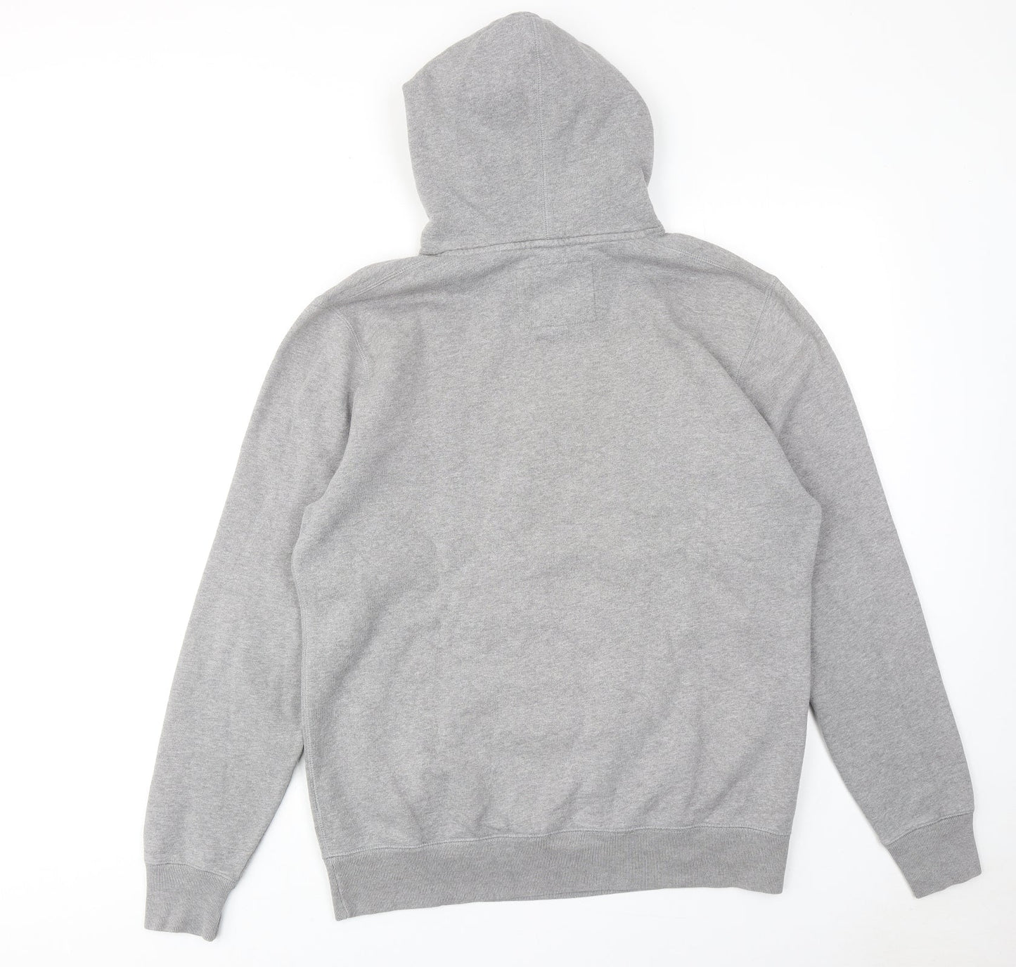 Jack Wills Mens Grey Cotton Pullover Hoodie Size M - Wills