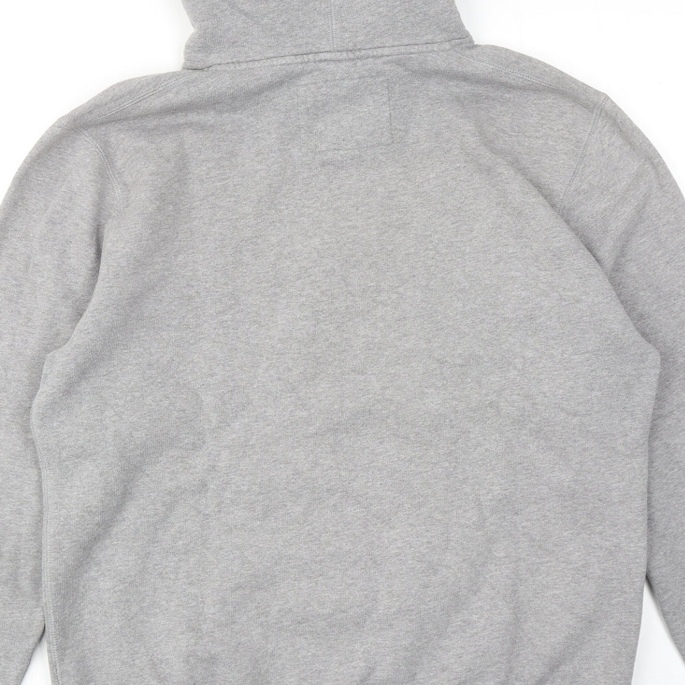 Jack Wills Mens Grey Cotton Pullover Hoodie Size M - Wills