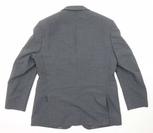 Marks and Spencer Mens Grey Polyester Jacket Suit Jacket Size 42 Regular