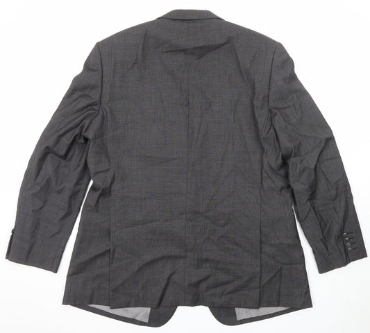 Marks and Spencer Mens Grey Wool Jacket Suit Jacket Size 46 Regular