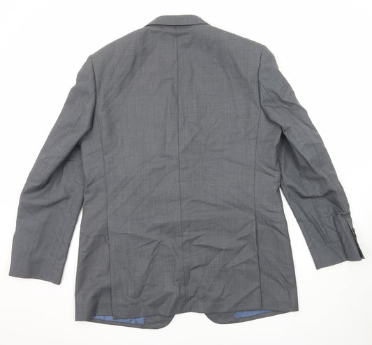 Marks and Spencer Mens Grey Wool Jacket Suit Jacket Size 44 Regular