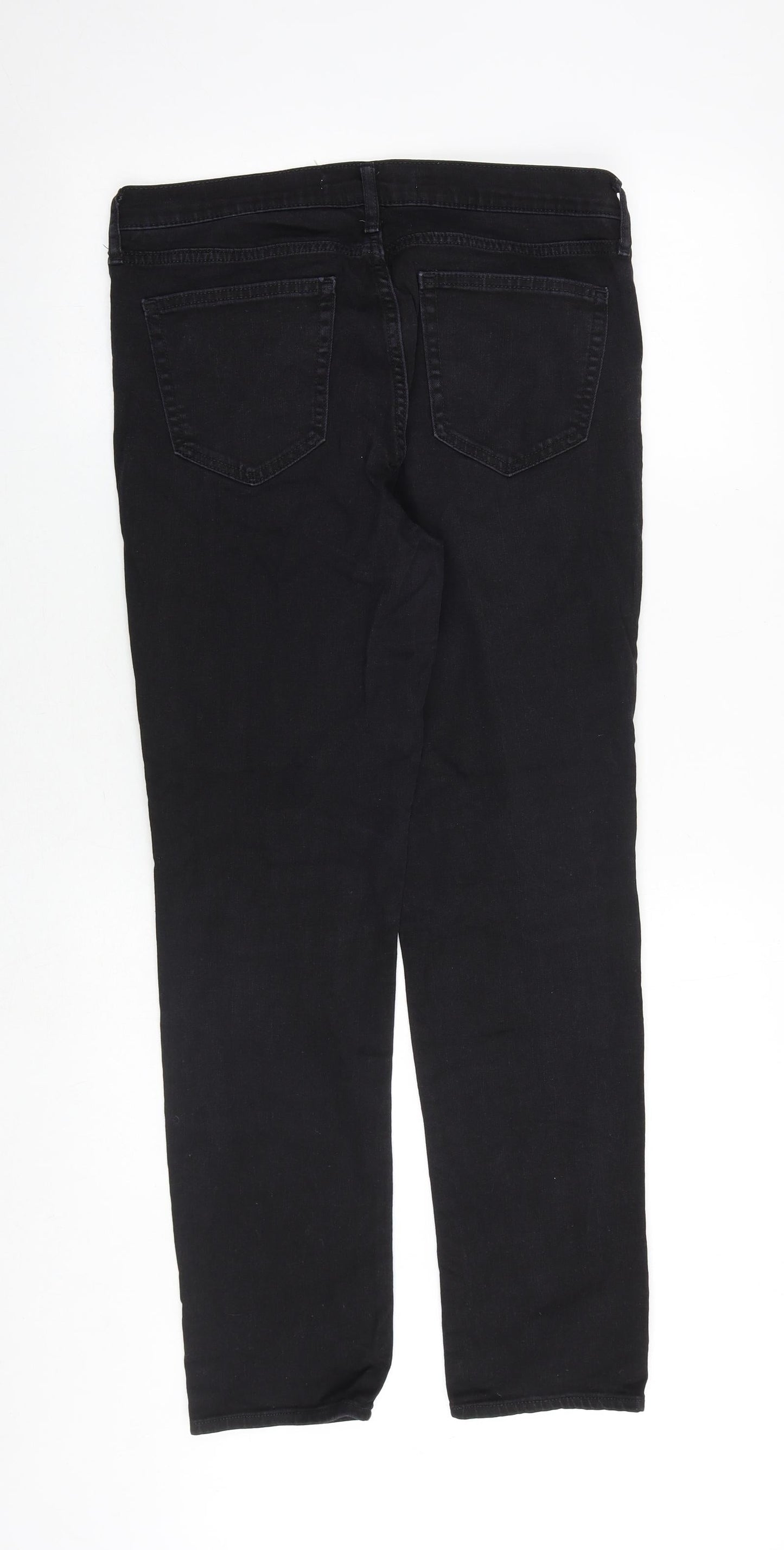 Gap Womens Black Cotton Skinny Jeans Size 30 in Regular Zip