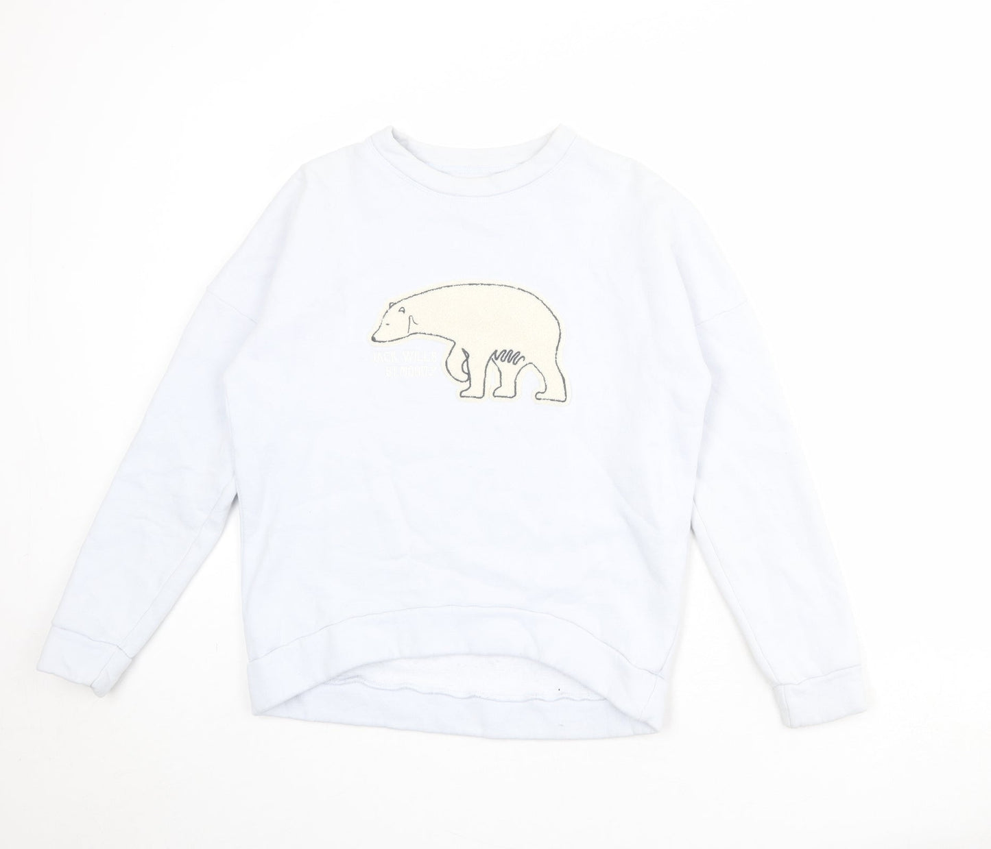 Jack Wills Womens Blue Cotton Pullover Sweatshirt Size M Pullover - Polar Bear