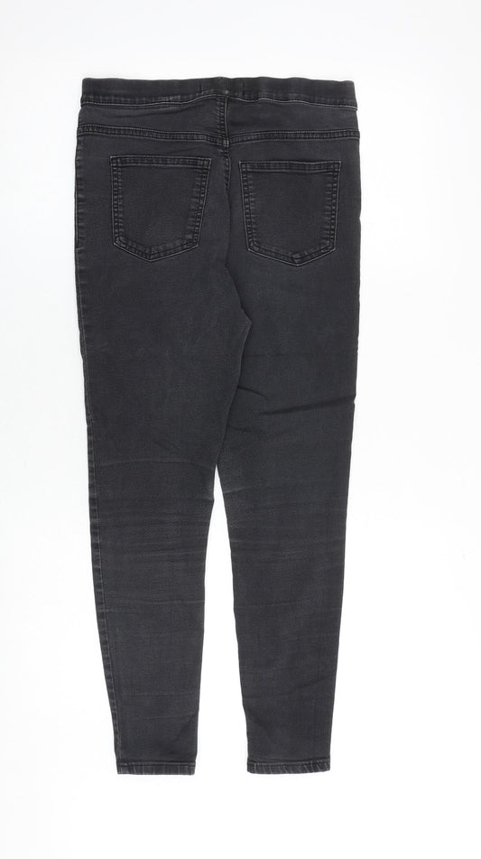 Marks and Spencer Womens Grey Cotton Jegging Jeans Size 10 Regular