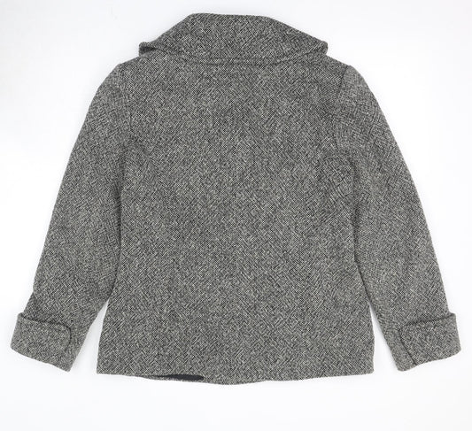 BHS Womens Grey Jacket Size 14 Button