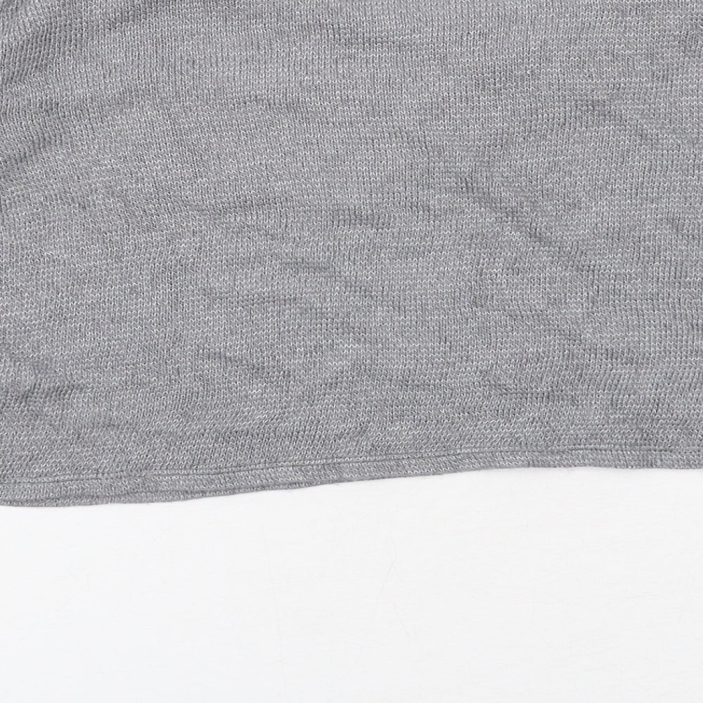 Hollister Womens Grey Boat Neck Modal Pullover Jumper Size S