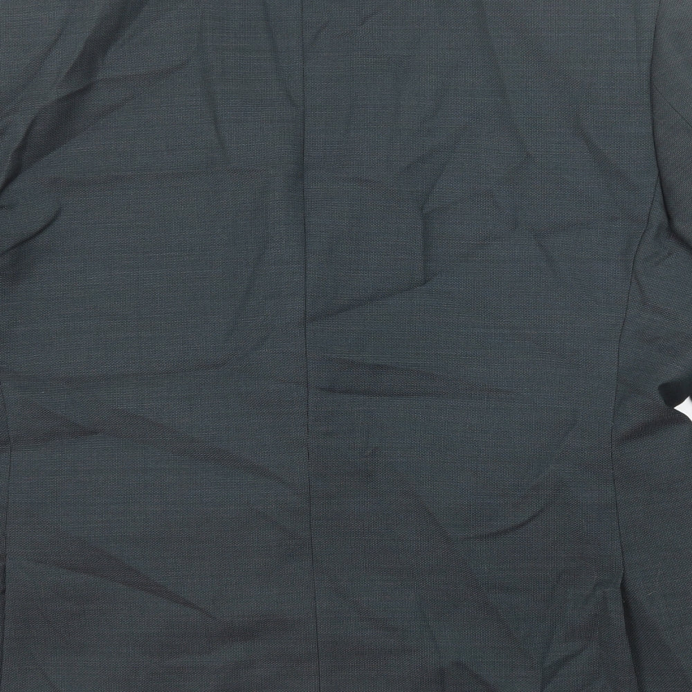 Brand and care label for Autograph men’s grey wool jacket suit jacket, size 44, regular