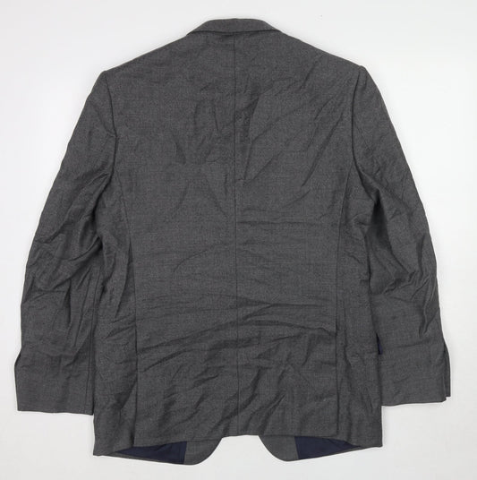 Marks and Spencer Mens Grey Wool Jacket Suit Jacket Size 40 Regular