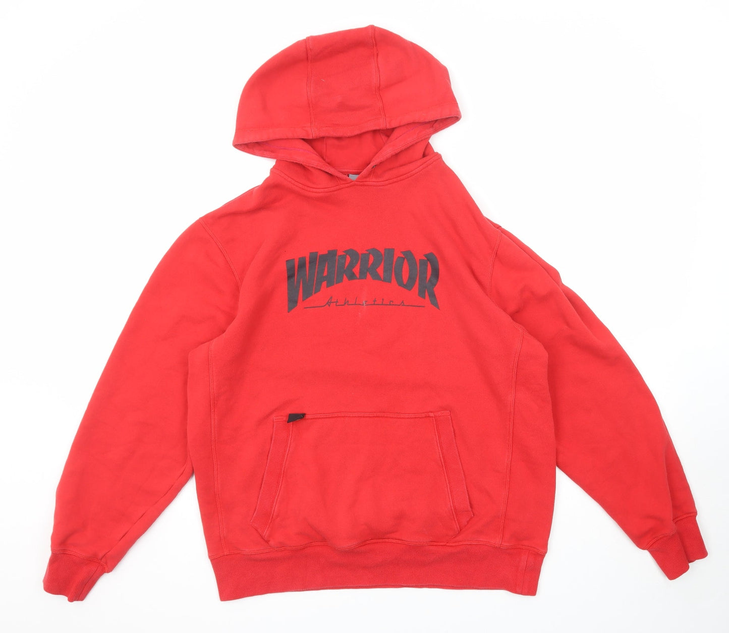 New Balance Mens Red Cotton Pullover Hoodie Size L - Warrior