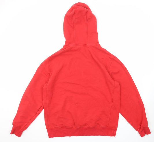 New Balance Mens Red Cotton Pullover Hoodie Size L - Warrior