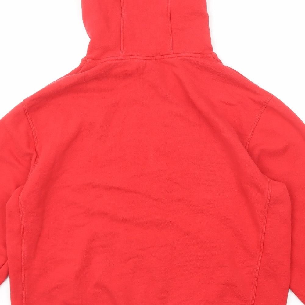 New Balance Mens Red Cotton Pullover Hoodie Size L - Warrior